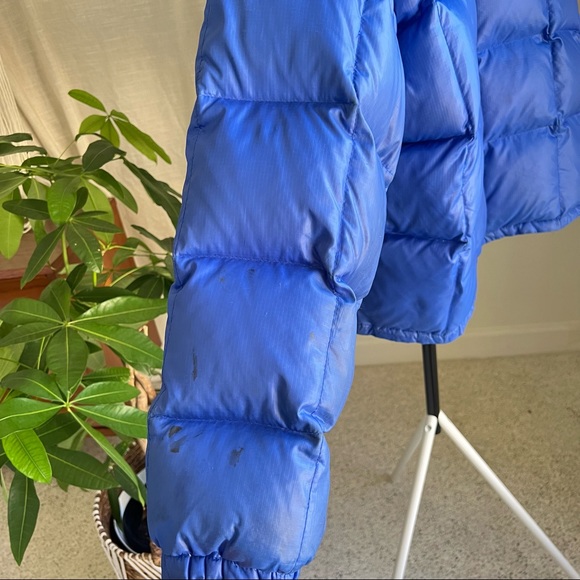 VINTAGE 90's POLO Sport RALPH LAUREN Ocean Blue Quilted Down Puffer Puffer Jacke - Picture 15 of 16